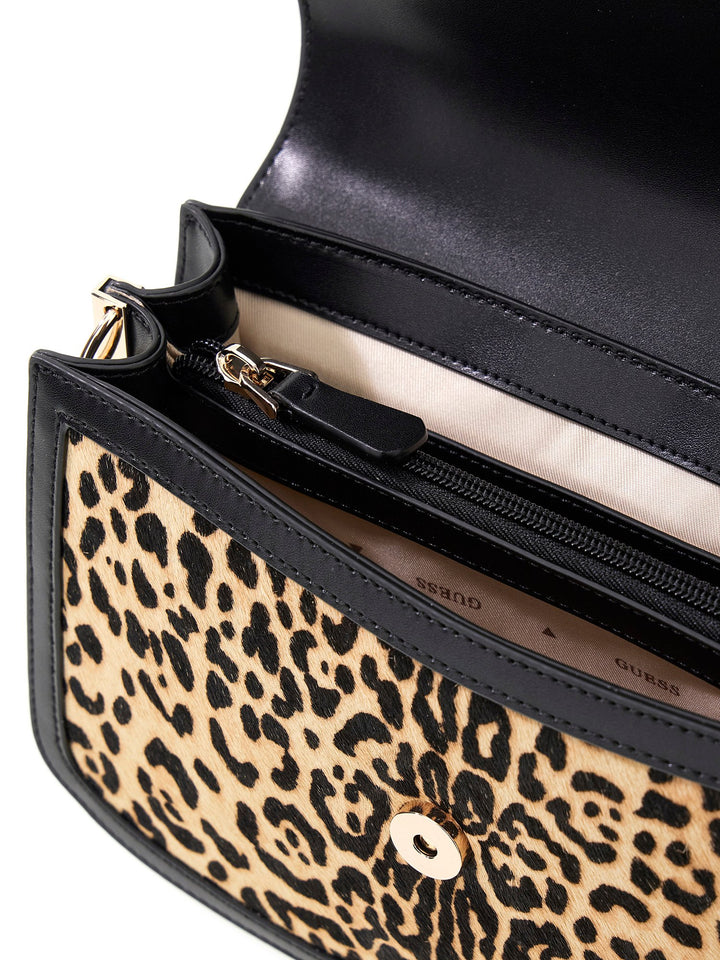 Guess Audrey Structured Hand Bag In Leopard For Women
