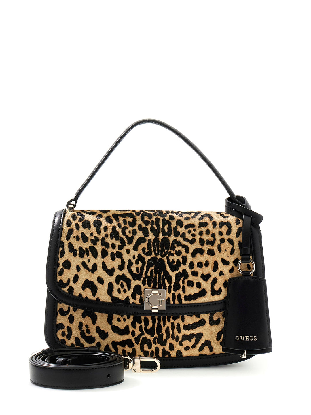 Guess Audrey Structured Hand Bag In Leopard For Women