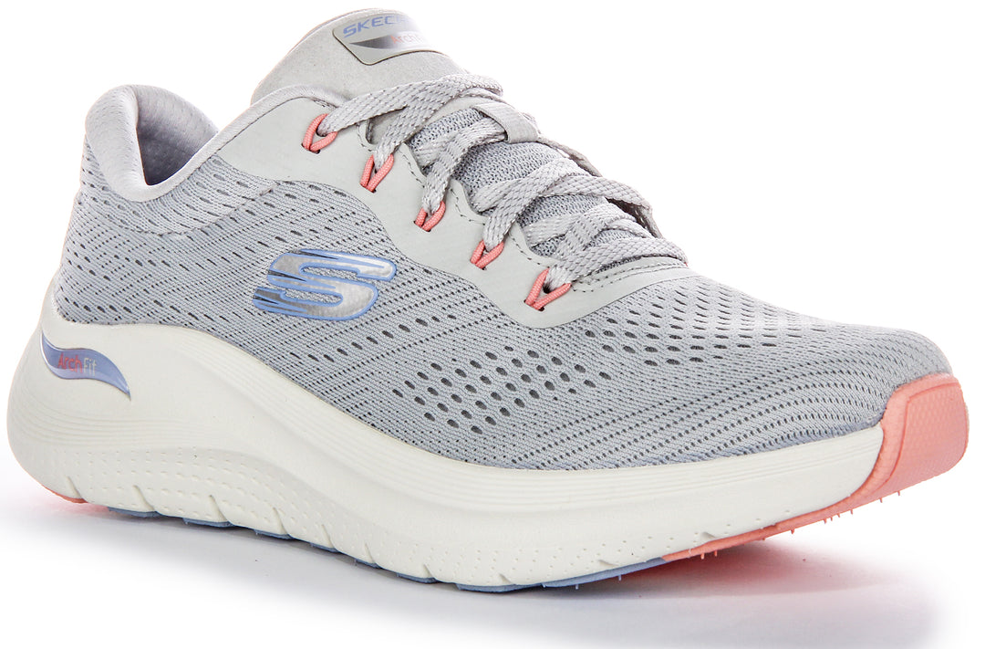 Skechers Arch Fit Big League In Light Blue For Women Vegan