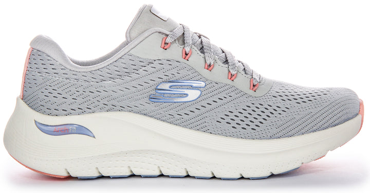 Skechers Arch Fit 2.0 Big Leaugue In Light Blue For Women