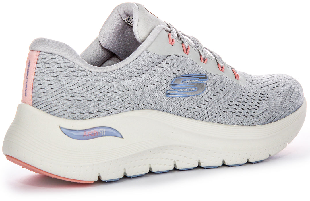 Skechers Arch Fit 2.0 Big Leaugue In Light Blue For Women