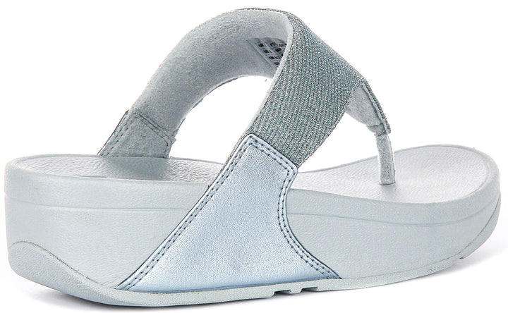 Fitflop Lulu Shimmerlux In Light Blue For Women