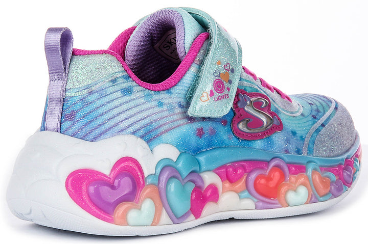 Skechers Eternal Lights In Light Blue For Kid