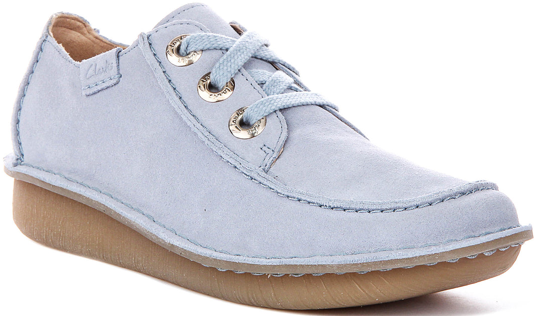 Clarks Funny Dream In Light Blue For Women