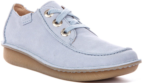 Clarks Funny Dream In Light Blue For Women