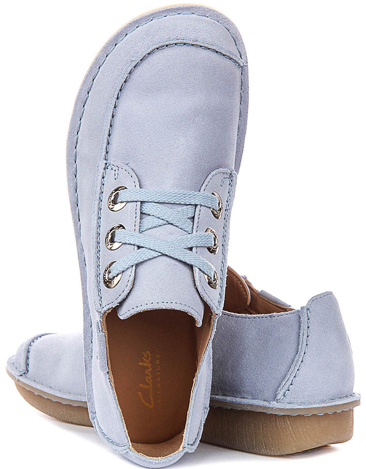 Clarks Funny Dream In Light Blue For Women