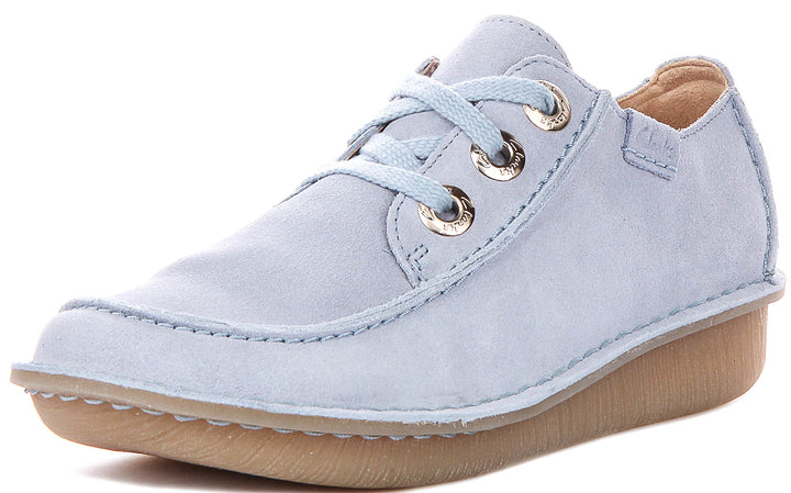 Clarks Funny Dream In Light Blue For Women