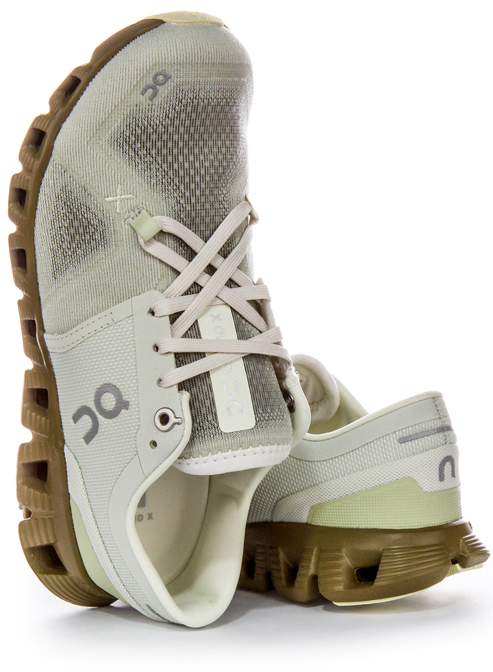 On Running Cloud X 3 In Light Grey For Women