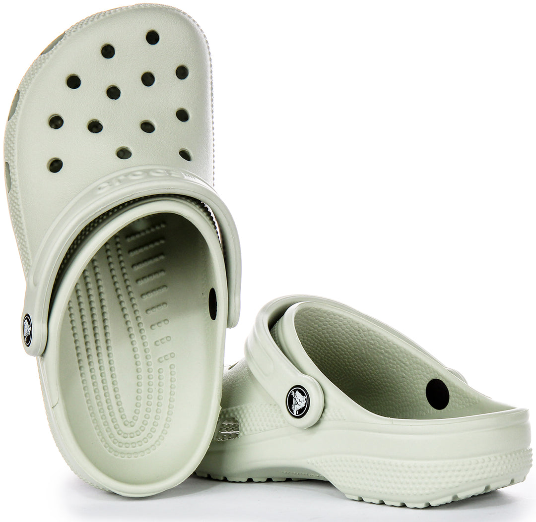 Light Rite Crocs Crocs Classic Psr In Light Grey | Fully Molded Croslite Heel Clogs ...