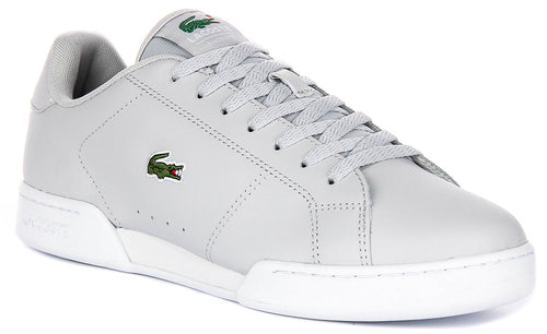 Lacoste Carnaby Cupsole In Light Grey For Men