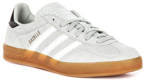Adidas Gazelle Indoor In Light Grey For Youth