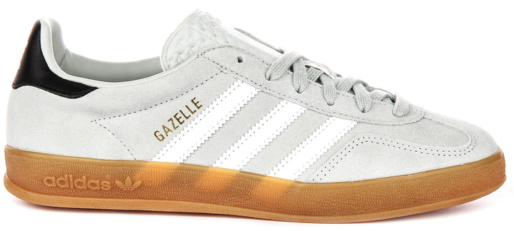 Adidas Gazelle Indoor In Light Grey For Youth