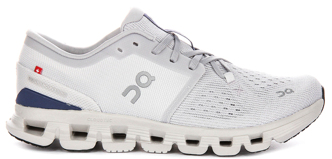 On Running Cloud X 4 In Light Grey For Women