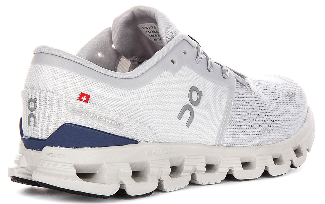 On Running Cloud X 4 In Light Grey For Women