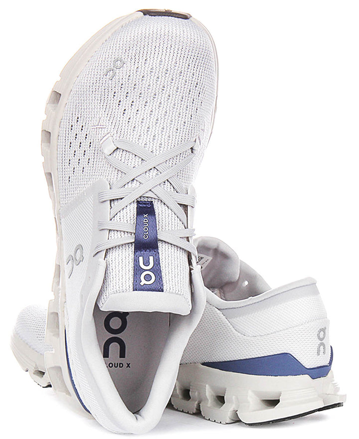 On Running Cloud X 4 In Light Grey For Women