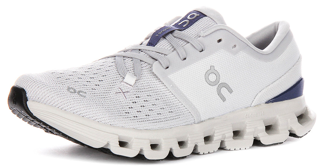 On Running Cloud X 4 In Light Grey For Women