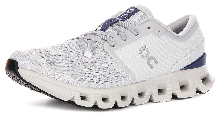 On Running Cloud X 4 In Light Grey For Women