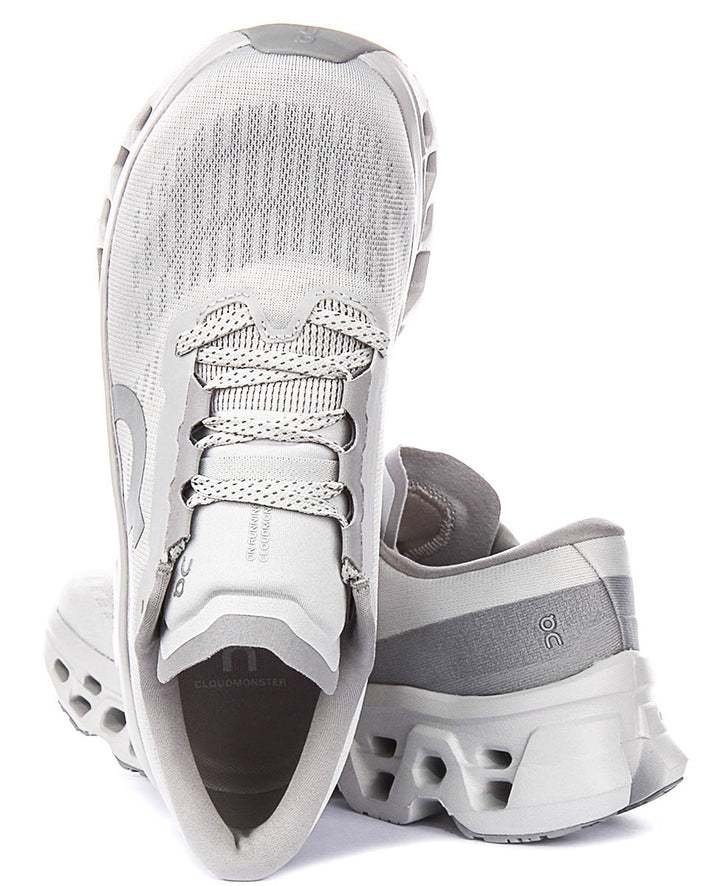 On Running Cloudmonster 3 In Light Grey For Men