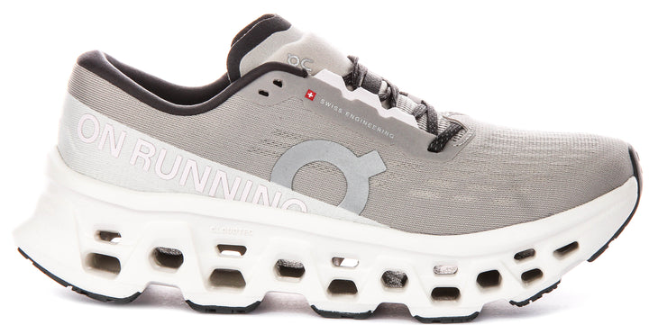 On Running Cloudmonster 3 In Light Grey For Women