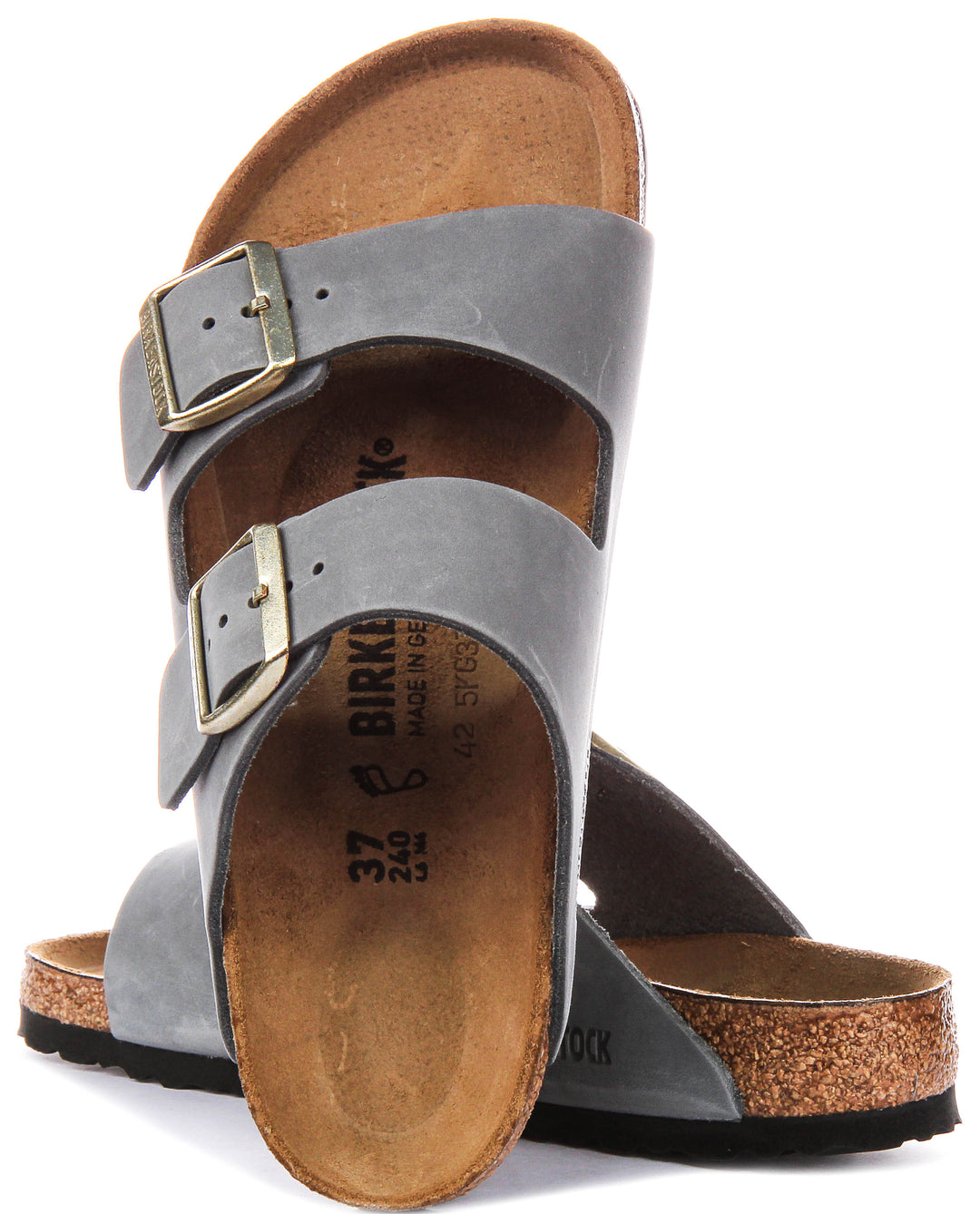 Birkenstock Arizona Bs In Light Grey For Unisex