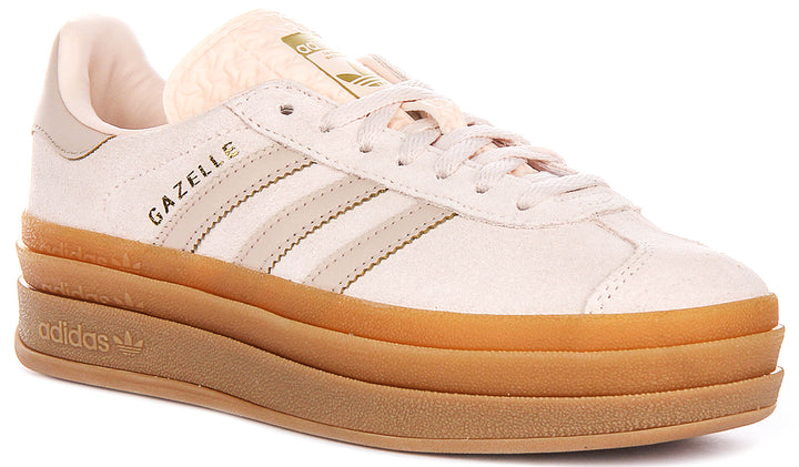 Adidas Gazelle Bold J In Light Pink For Youth