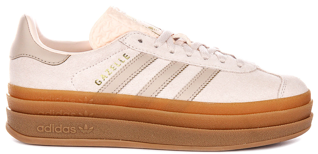 Adidas Gazelle Bold J In Light Pink For Youth