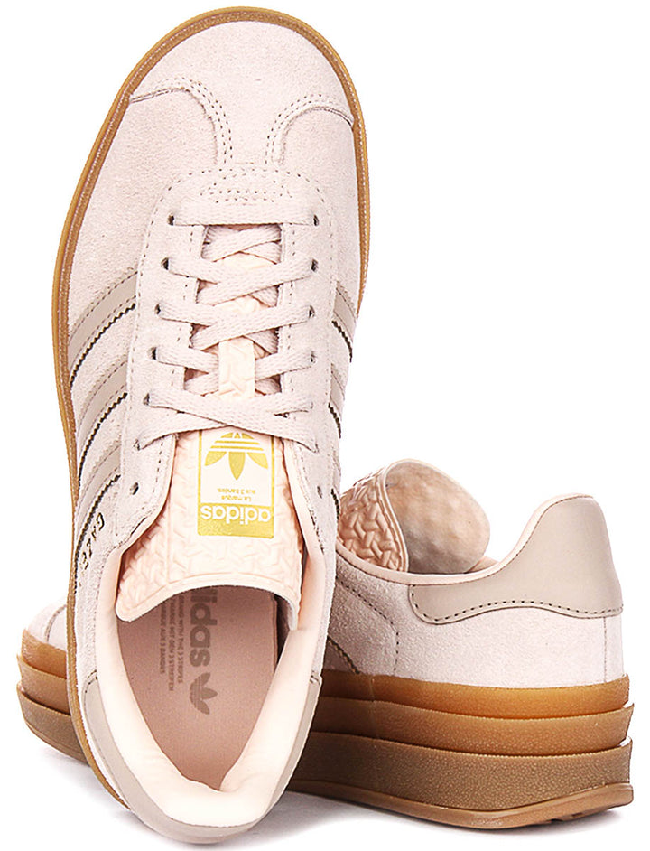 Adidas Gazelle Bold J In Light Pink For Youth