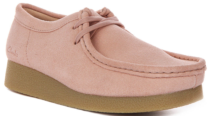 Clarks Wallabee Evosh In Light Pink For Women