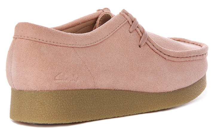 Clarks Wallabee Evosh In Light Pink For Women