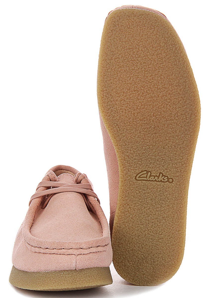 Clarks Wallabee Evosh In Light Pink For Women