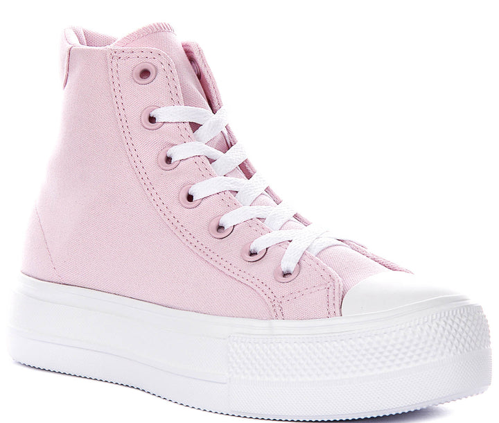 Converse Chuck Taylor A19322C All Star Day One Platform Hi In Light Pink