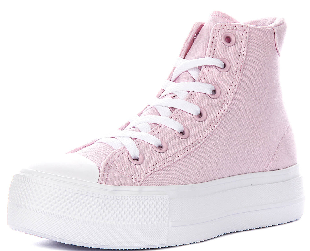 Converse Chuck Taylor A19322C All Star Day One Platform Hi In Light Pink