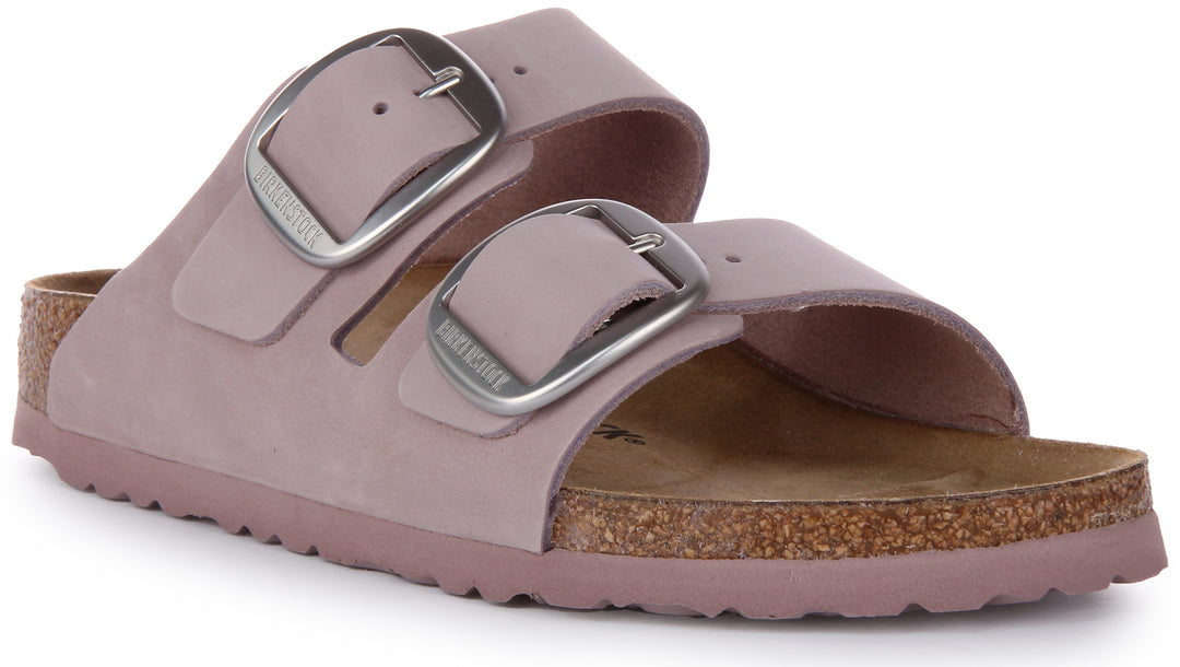 Birkenstock Arizona In Lilac Pink Narrow Fit Soft Leather