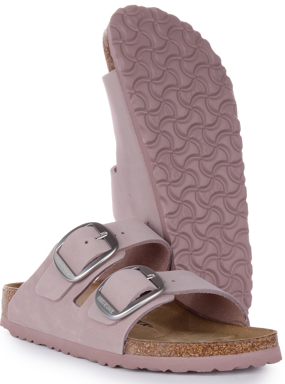 Birkenstock Arizona In Lilac Pink Narrow Fit Soft Leather