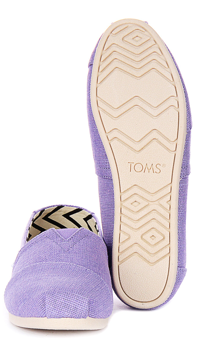 Toms Alpargata Heritage In Lilac For Women