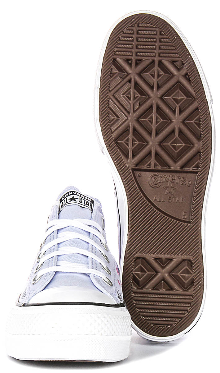 Converse All Star Lift Low A15004C In Lilac Star Print