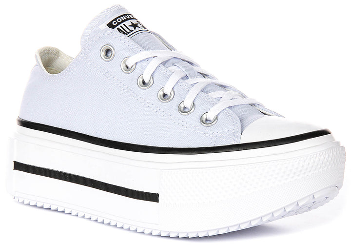Converse All Star Lift Double Stack Low A16285C In Lilac