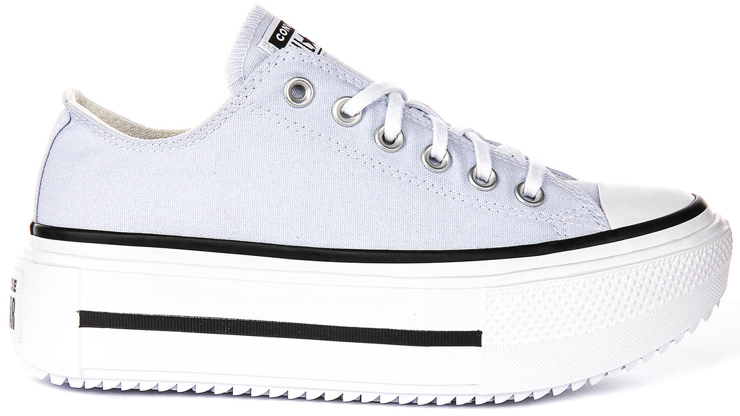 Converse All Star Lift Double Stack Low A16285C In Lilac