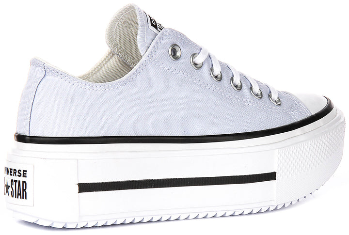 Converse All Star Lift Double Stack Low A16285C In Lilac