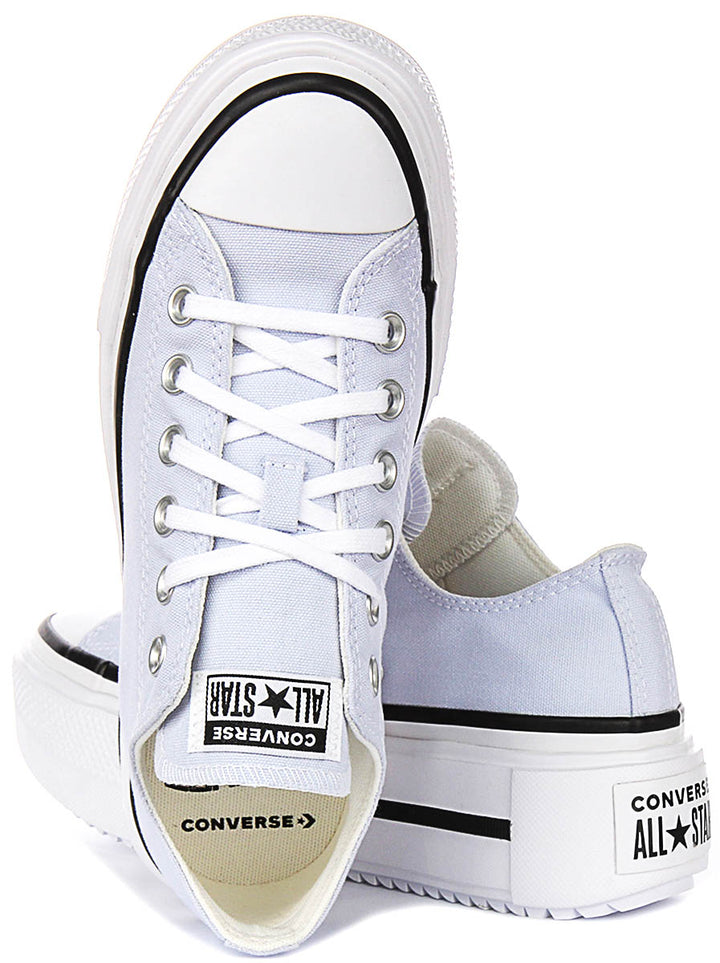 Converse All Star Lift Double Stack Low A16285C In Lilac