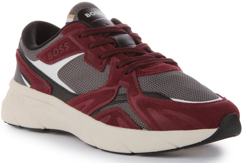 Boss Owen Runner In Maroon For Men