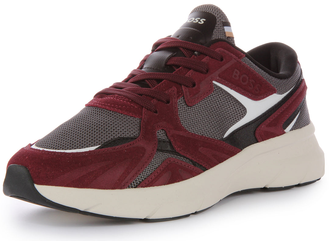 Boss Owen Runner In Maroon For Men