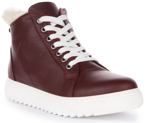 Justinreess England Leona In Maroon For Women