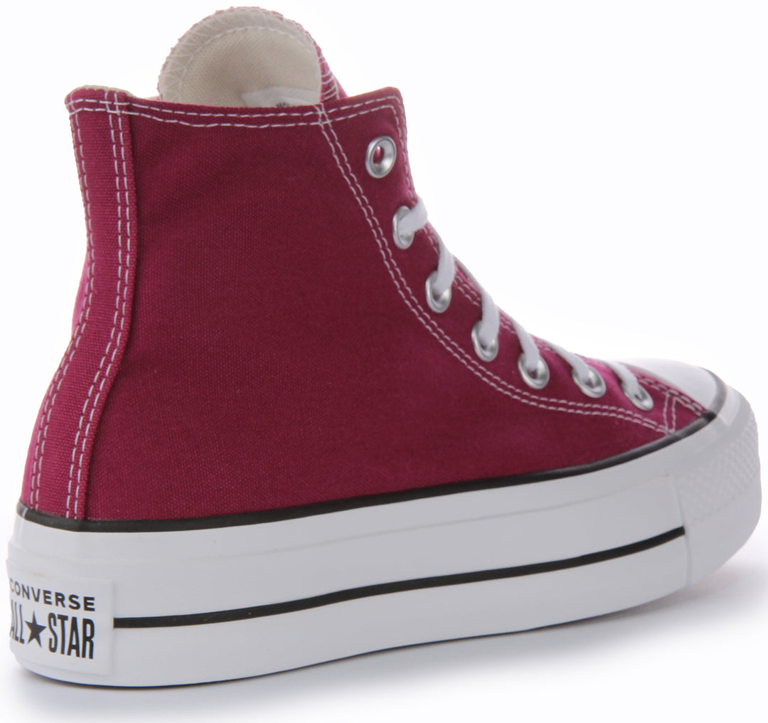 Converse All Star Lift A05471C In Maroon For Women