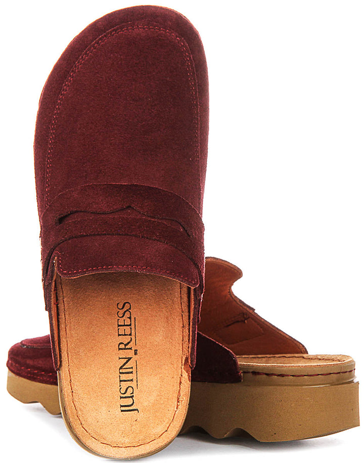 Justinreess England Gia In Maroon For Women