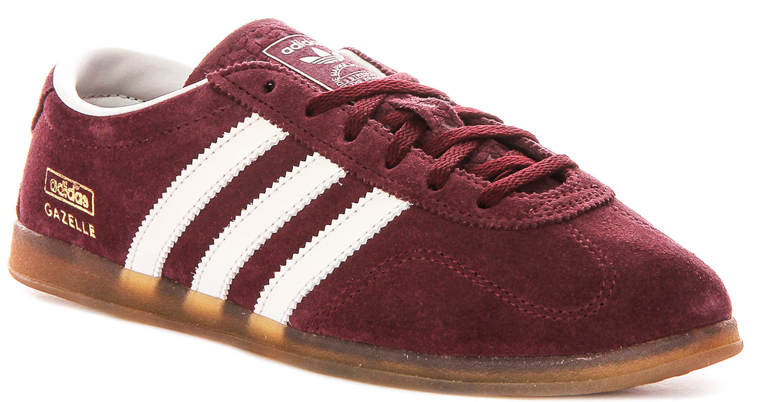 Adidas Gazelle Lo Prow In Maroon For Women