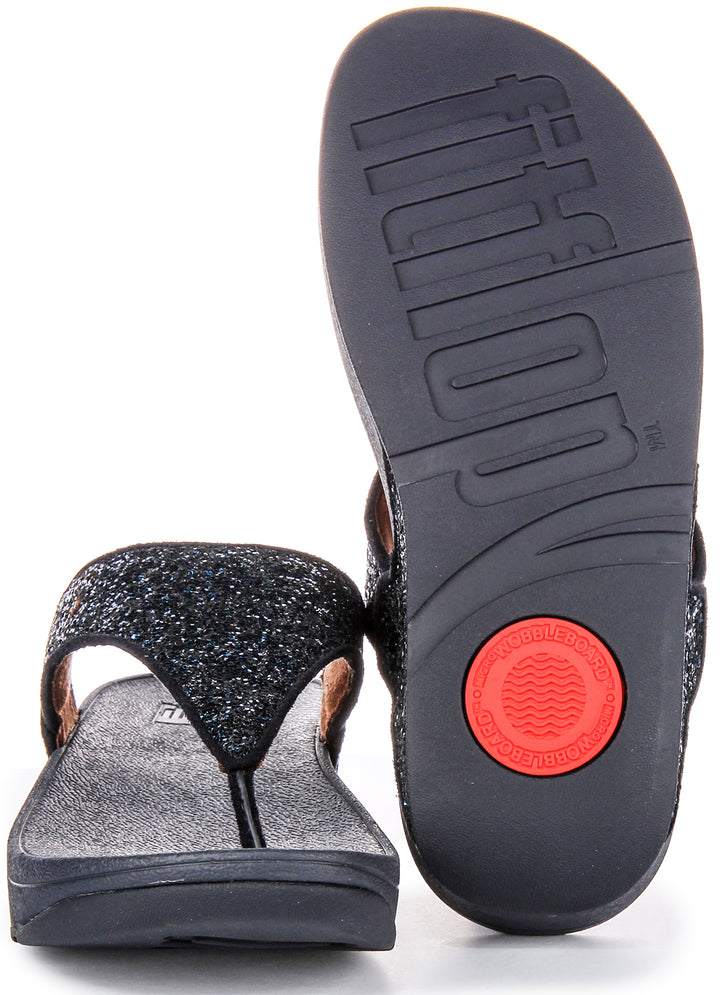 Fitflop Lulu Glitter In Midnight For Women