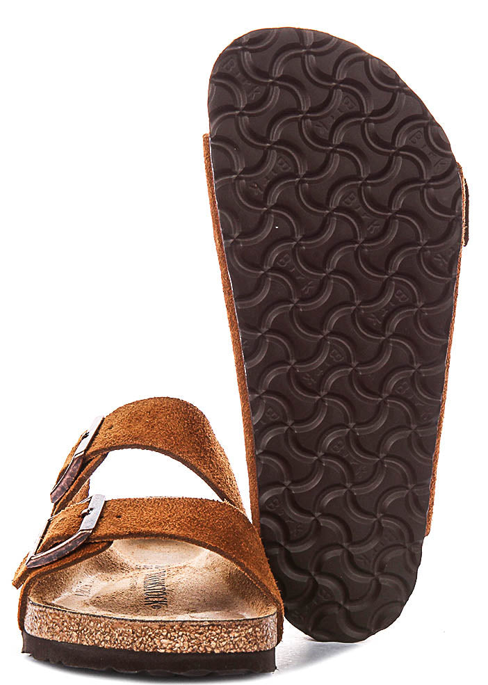 Birkenstock Arizona Sfb In Mink For Unisex