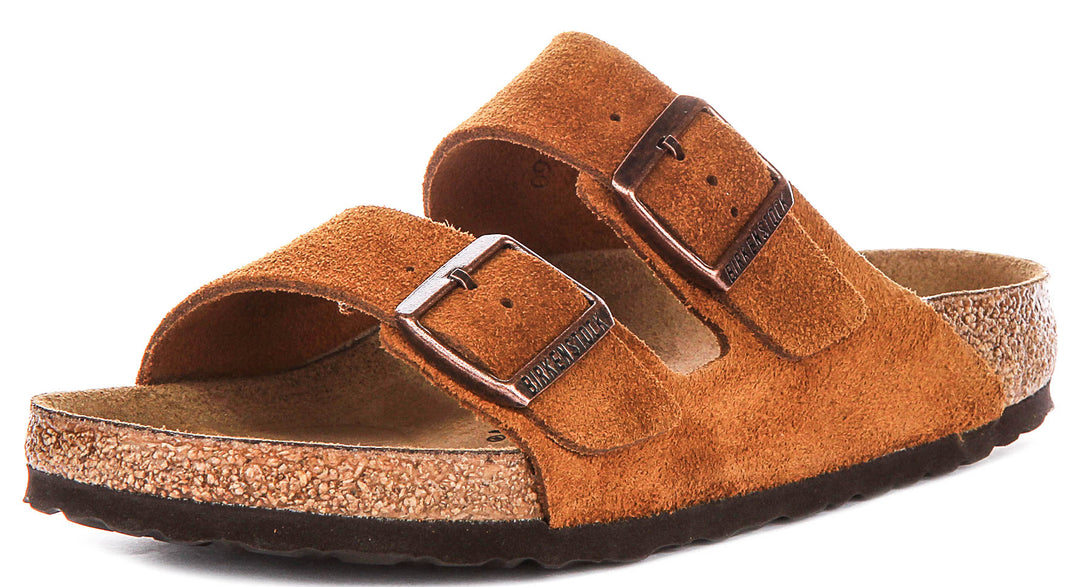Birkenstock Arizona Sfb In Mink For Unisex