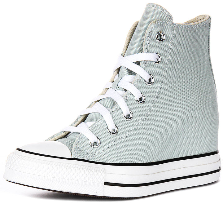 Converse All Star Wedge Hi A13532C in Hellblau für Damen
